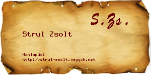 Strul Zsolt névjegykártya